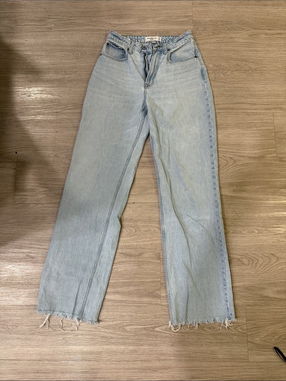 Light Blue High-Waist Straight Leg Jeans Curve Love Fit